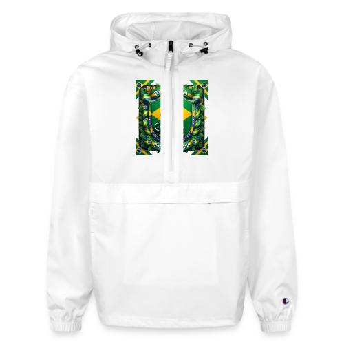 Brazil Jaguar Glory T-Shirt, Flag Pride Badge Gift - Champion Packable Jacket