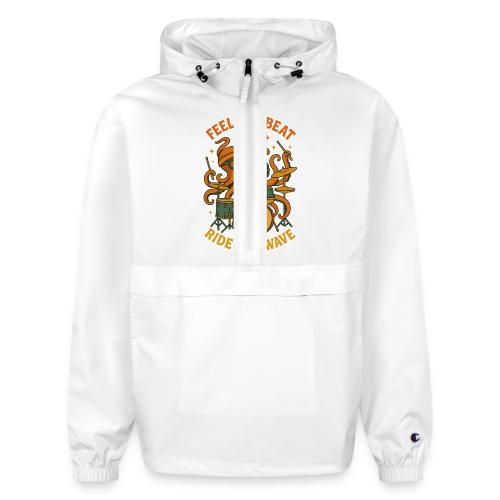 Feel the Beat Octopus Drummer Retro 70s t-shirt - Champion Packable Jacket