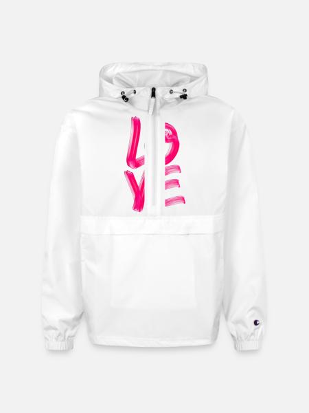 Love - Champion Packable Jacket - white