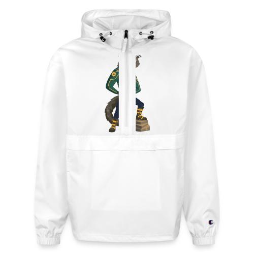 Raccoon Ranger in Neon Armor - Champion Packable Jacket