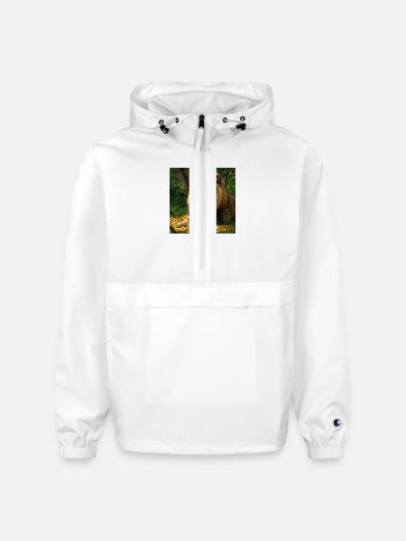 Lion coin - Champion Packable Jacket - white