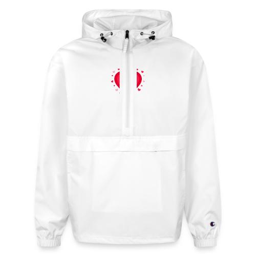 Layered Red & Pink Heart – Cute Valentine Love - Champion Packable Jacket