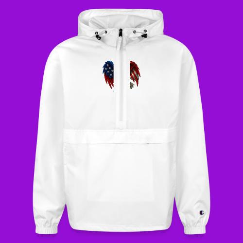 American Flag Bald Eagle - Helmet - Champion Packable Jacket