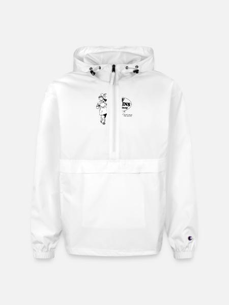 Beef Curtains Butcher Shop - Champion Packable Jacket - white
