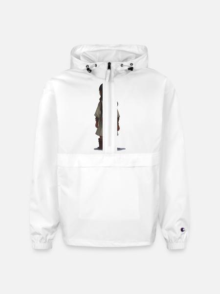 Little Girl Walking Away or... - Champion Packable Jacket - white - Front