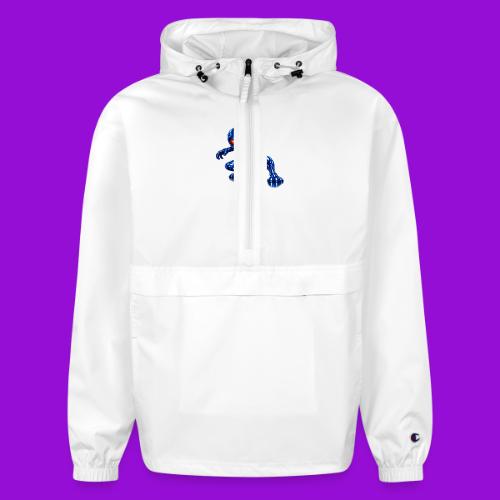 Blue Alien Crouch - Champion Packable Jacket