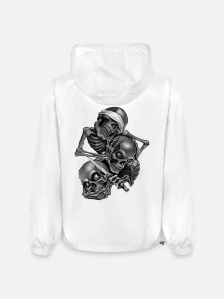 So No.Speak No.Hear No - Champion Packable Jacket - white