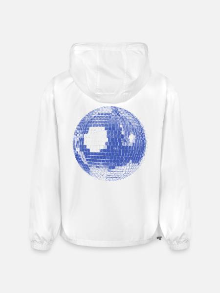 Retro Disco Ball - Champion Packable Jacket - white