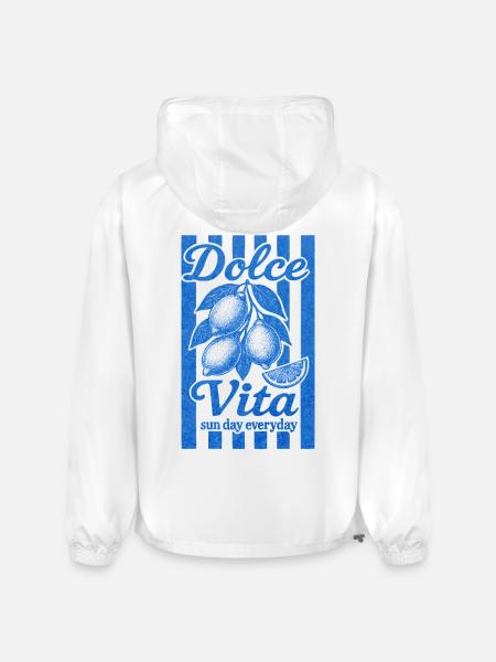 Italian Lemon, Summer Vibes Shirt, Vacation Tee - Champion Packable Jacket - white