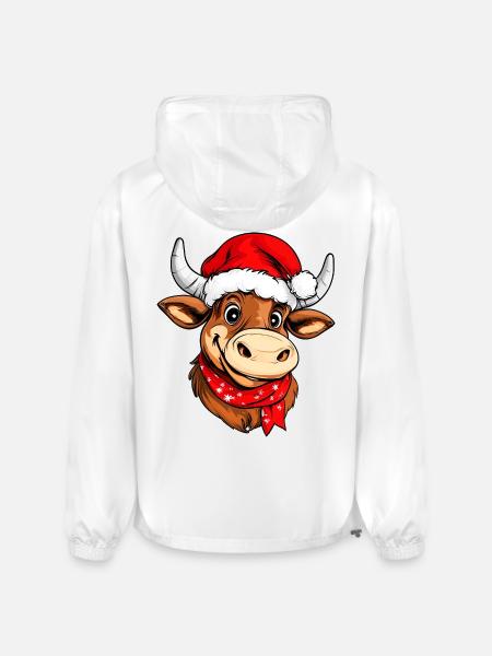 Christmas bulls - Champion Packable Jacket - white