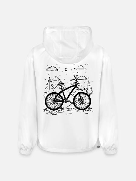 Mountain Biking Comic Style - Champion Packable Jacket - white