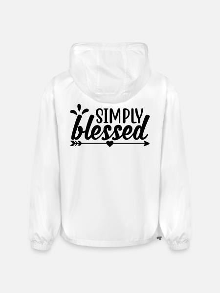 Simply Blessed - Champion Packable Jacket - white