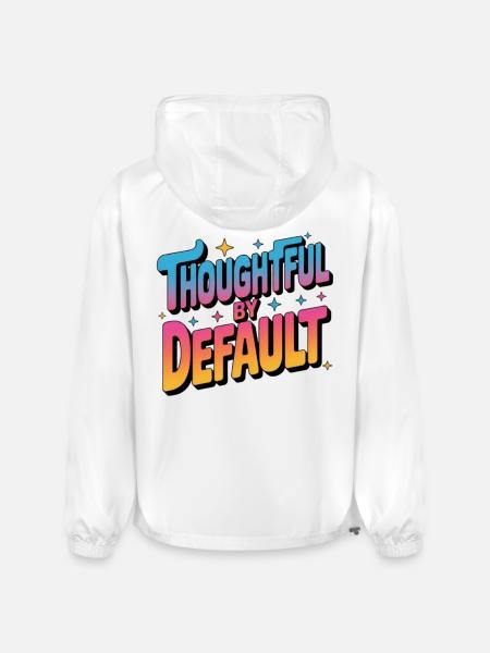 Thoughtful by Default - Champion Packable Jacket - white