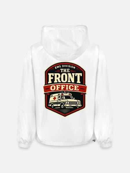 EMS Front Office Driver Badge - Champion Packable Jacket - white