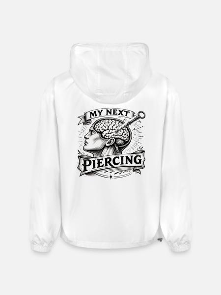 My Next Piercing Brain - Champion Packable Jacket - white