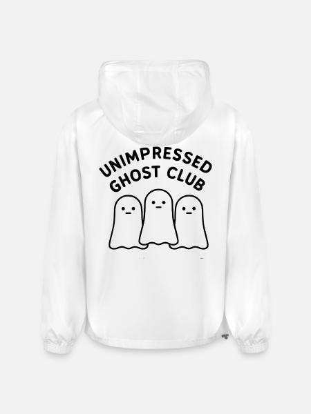 Unimpressed Ghost Club - Champion Packable Jacket - white
