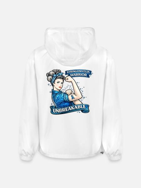 Syringomyelia Warrior Unbreakable - Champion Packable Jacket - white