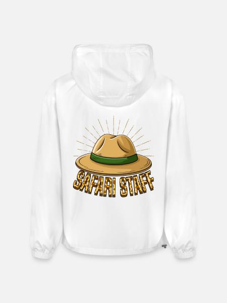 Safari Staff Hat Emblem - Champion Packable Jacket - white