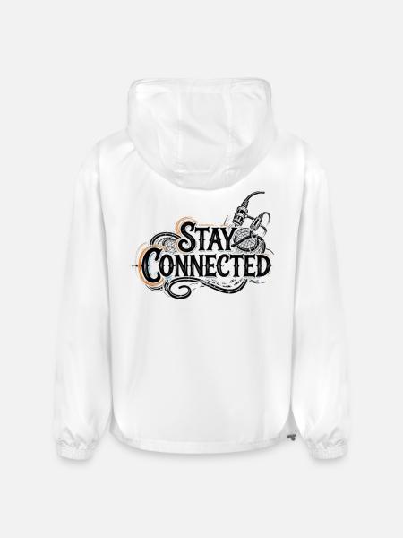 Stay Connected - Champion Packable Jacket - white