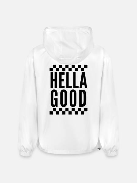 Hella Good Ska Checkerboard - Champion Packable Jacket - white
