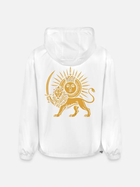 Solar Crowned Lion Emblem - Champion Packable Jacket - white