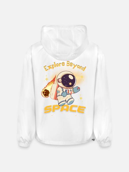 Explore the Space - Champion Packable Jacket - white