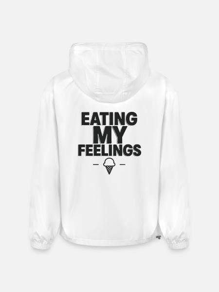 Eating My Feelings - Champion Packable Jacket - white