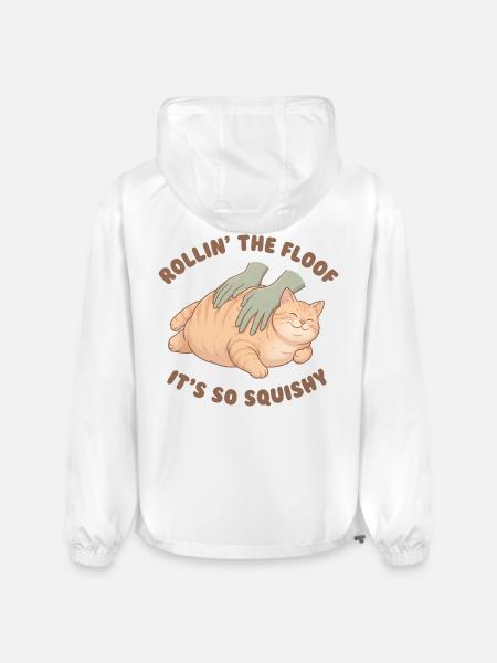 Rollin The Floof - Champion Packable Jacket - white