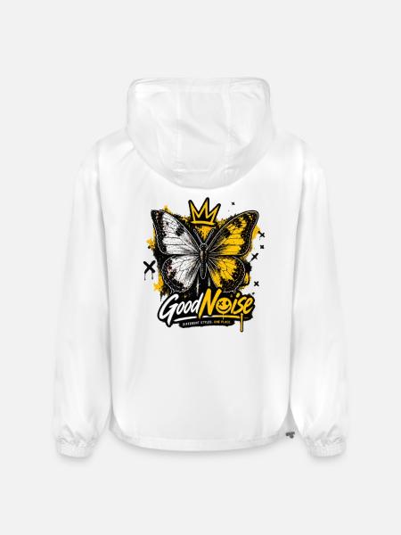 Butterfly Crown Graffiti - Champion Packable Jacket - white