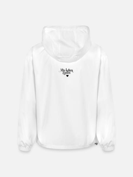 Mia Kehm Zammm Script Heart - Champion Packable Jacket - white