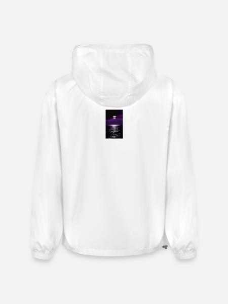 Moonlit Purple Ocean - Champion Packable Jacket - white