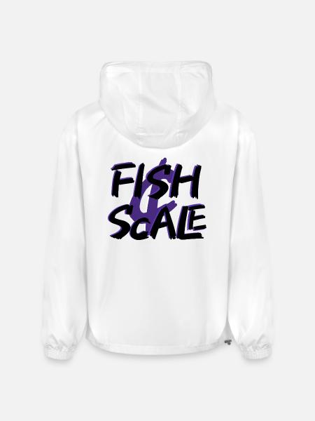 Purple Fish Sale Brush Art - Champion Packable Jacket - white