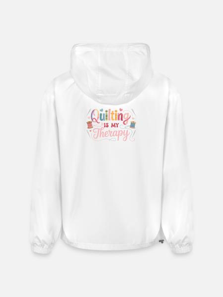 Quilting Therapy Inspirational Design - Champion Packable Jacket - white