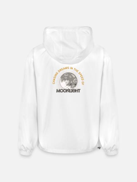 Celestial Moonlight Dream Illustration - Champion Packable Jacket - white