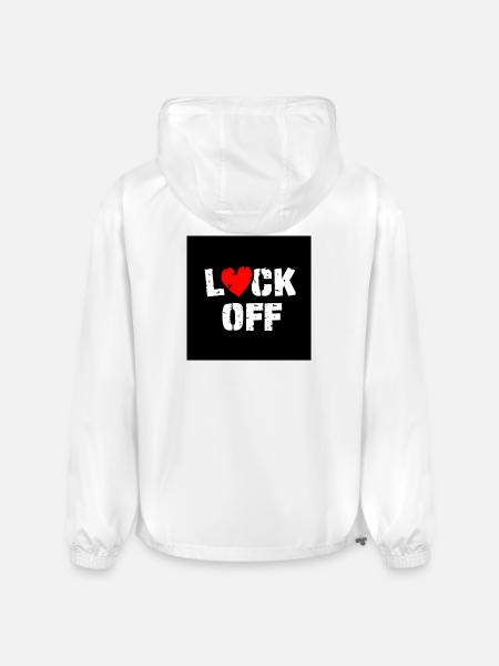 Heart Lock Off - Champion Packable Jacket - white