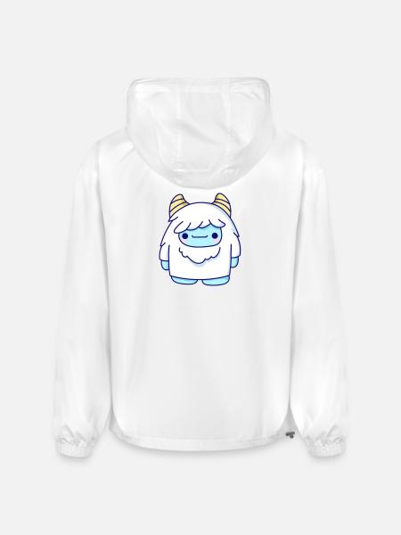 Cute Cryptid Yeti - Champion Packable Jacket - white
