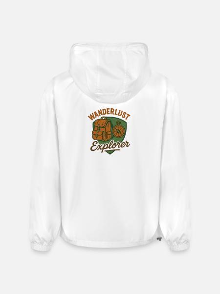 Wanderlust Explorer - Champion Packable Jacket - white