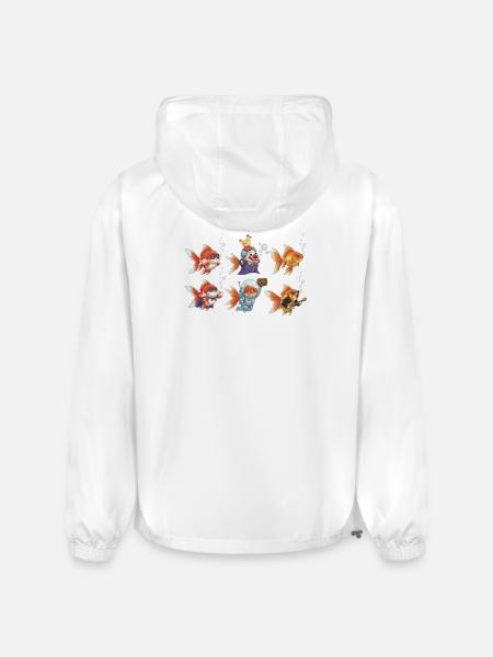 Wacky Goldfish Clown - Champion Packable Jacket - white