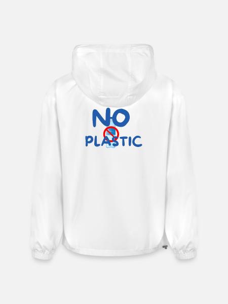 NO PLASTIC - Champion Packable Jacket - white