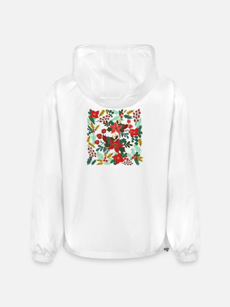 Boho Floral Christmas - Champion Packable Jacket - white