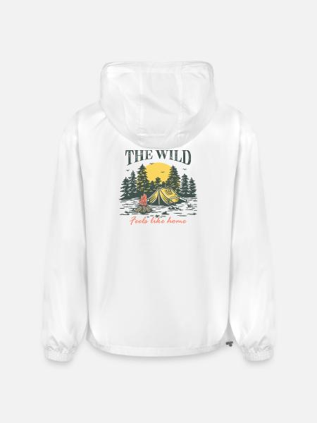 The Wild Feels Like Home - Champion Packable Jacket - white