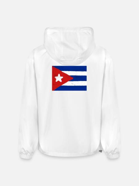 Cuban flag  - Champion Packable Jacket - white