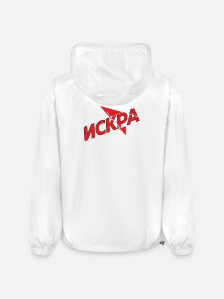 Iskra Red Spark Logo - Champion Packable Jacket - white