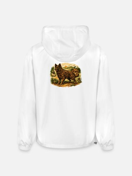Rustic Shepherd at Sunset Farm - Champion Packable Jacket - white