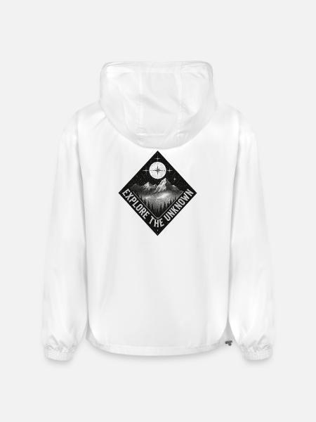 Explore the Unknown Patch - Champion Packable Jacket - white