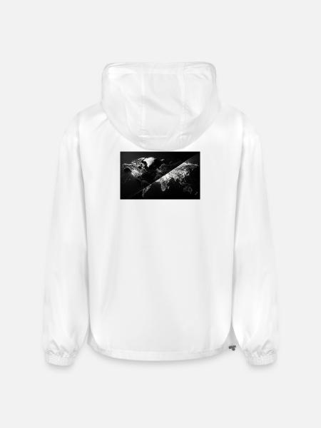 Global Network Map - Champion Packable Jacket - white