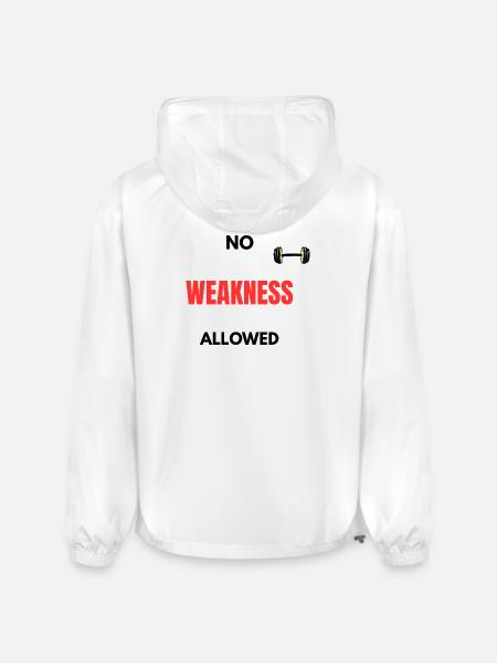 No Weakness Allowed - Champion Packable Jacket - white