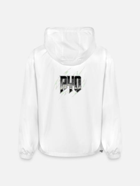 Electric WU Glyph with Lightning - Champion Packable Jacket - white