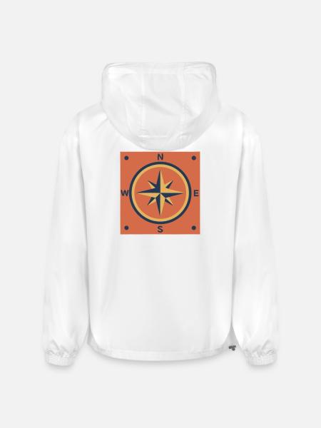 Retro Compass Rose Outdoor - Champion Packable Jacket - white