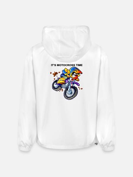 Vivid Moto Racer Neon Splash - Champion Packable Jacket - white